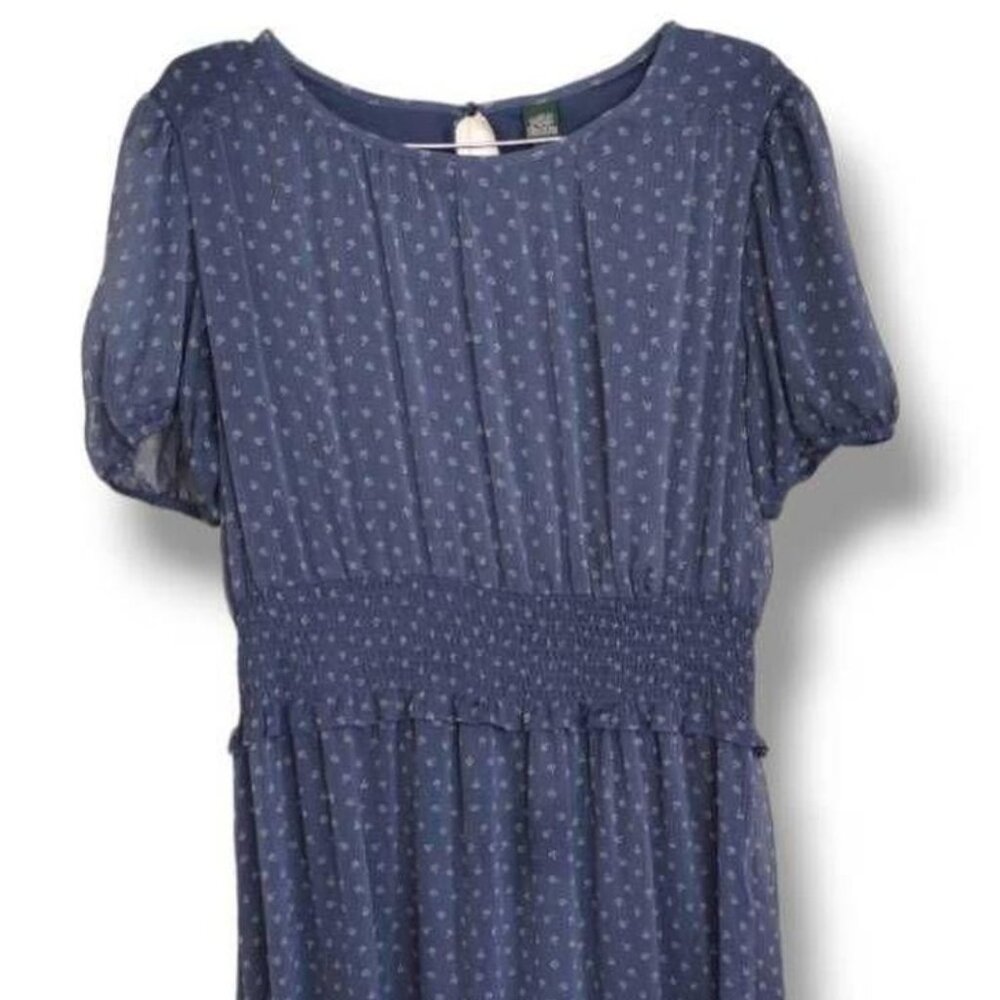 Wild Fable Round Neck Smocked Waist Midi Dress Size 2X